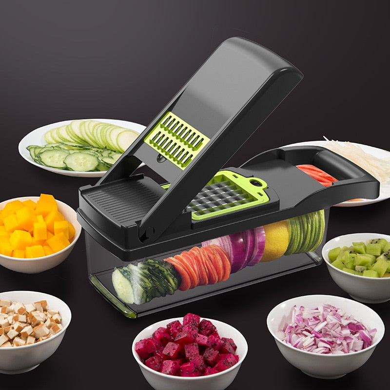 12 in 1 Multifunctional Vegetable Slicer Cutter Shredders – Abodes Well
