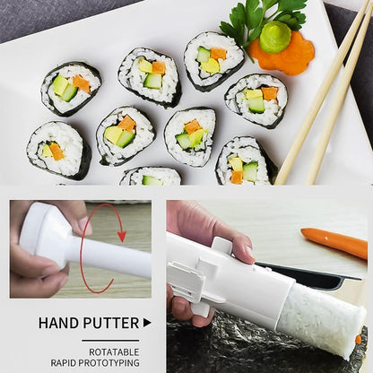 Quick Sushi Maker Roller Rice Mold Vegetable Meat Rolling