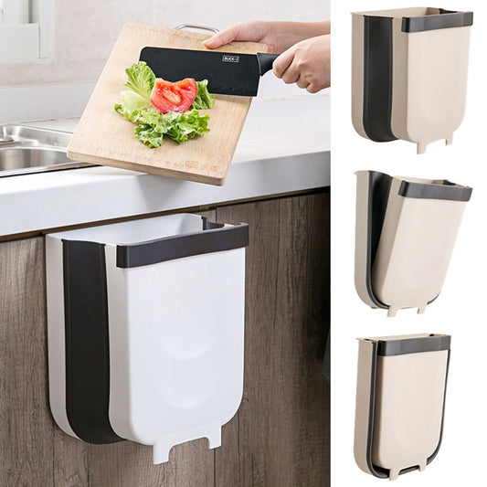 9L Wall Mounted Folding Waste Bin Kitchen