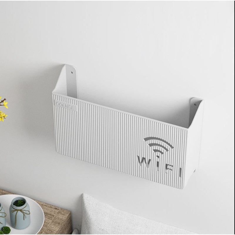 Wireless Wifi Router Shelf Storage Wall Hanging Box