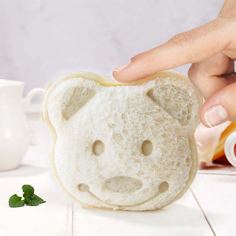 Teddy Bear Sandwich Mold Toast Bread Making