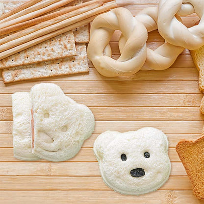 Teddy Bear Sandwich Mold Toast Bread Making