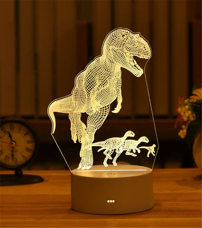 3D Lamp Acrylic USB LED Night Lights Neon Sign Lamp