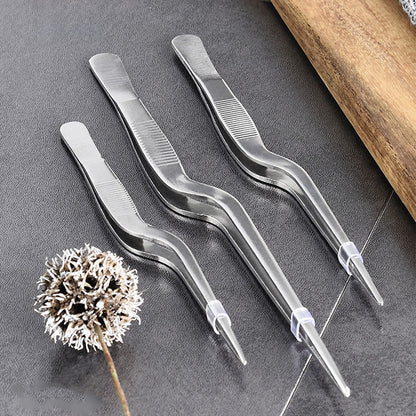 3 Sizes Kitchen Tweezer BBQ Food Tweezer Clip Mini