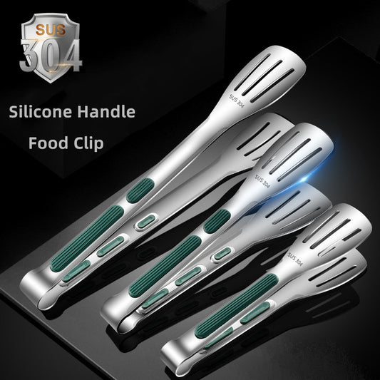 7/9/12 inch 304 Stainless Steel Food Clip BBQ Grill Steak