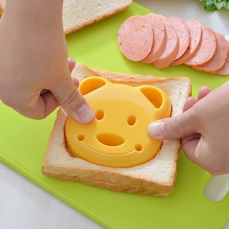 Teddy Bear Sandwich Mold Toast Bread Making