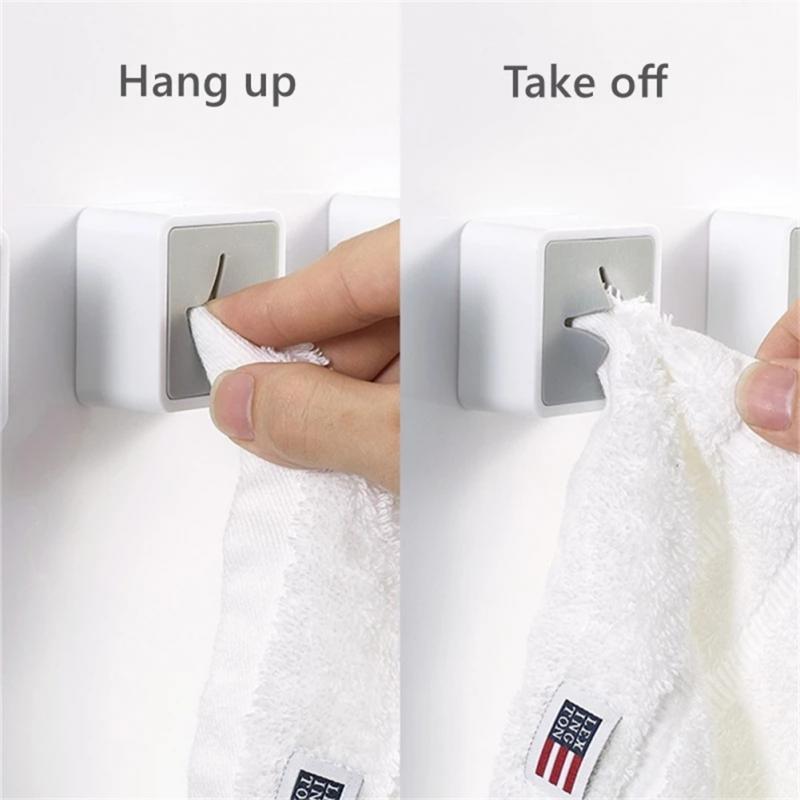 Innovative Towel Storage Rack Plug Wall Hanger Adhesive