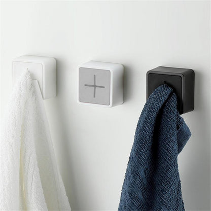 Innovative Towel Storage Rack Plug Wall Hanger Adhesive