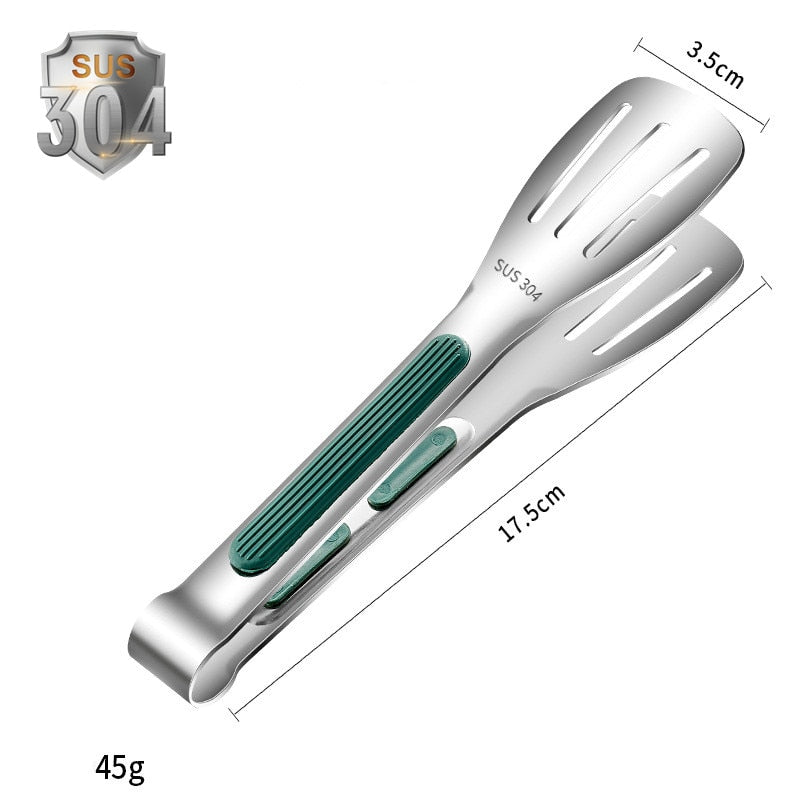 7/9/12 inch 304 Stainless Steel Food Clip BBQ Grill Steak