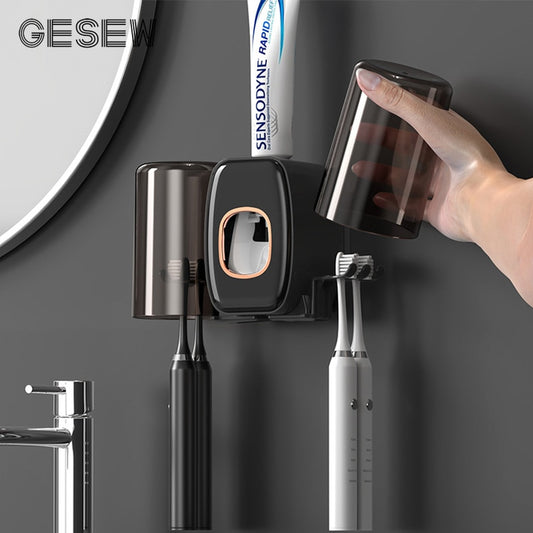 GESEW Toothbrush Holder With Cup Holder