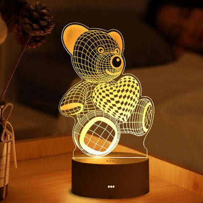 3D Lamp Acrylic USB LED Night Lights Neon Sign Lamp