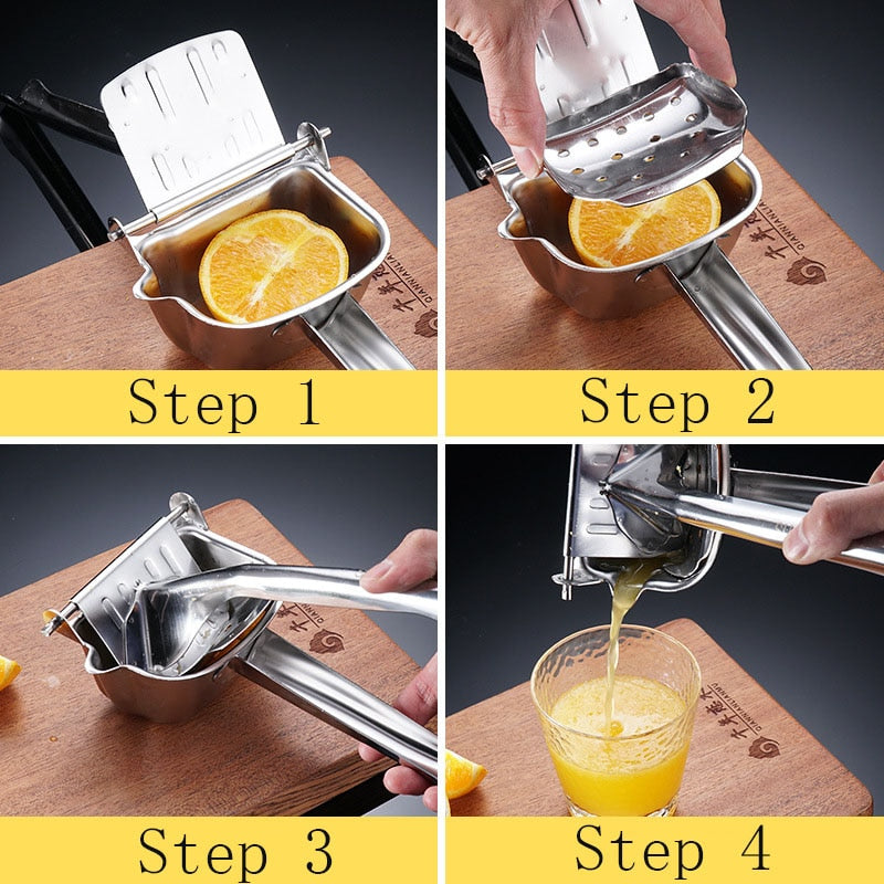 Manual Juice Squeezer Stainless Steel Lemon Fruits